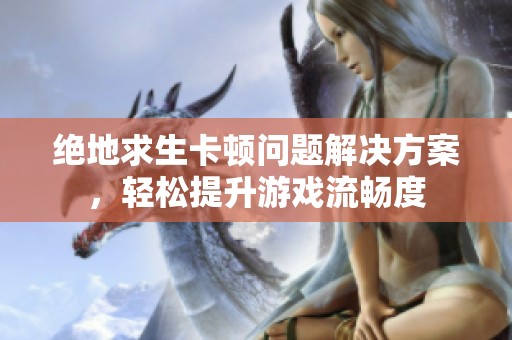 绝地求生卡顿问题解决方案，轻松提升游戏流畅度