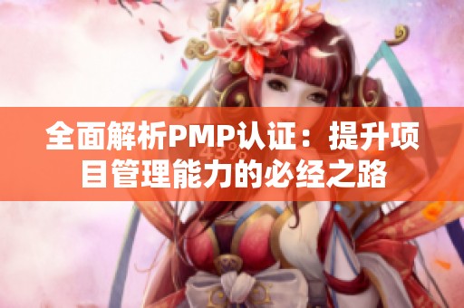 全面解析PMP认证：提升项目管理能力的必经之路