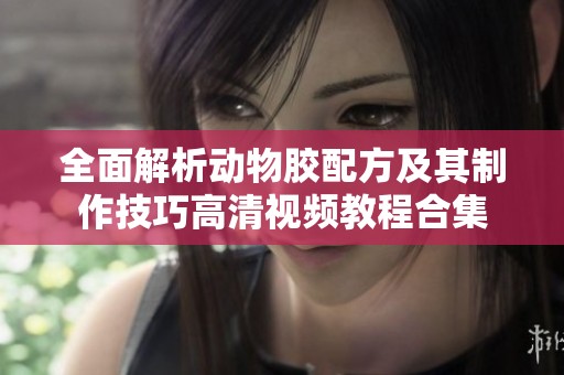 全面解析动物胶配方及其制作技巧高清视频教程合集