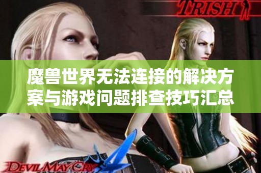魔兽世界无法连接的解决方案与游戏问题排查技巧汇总