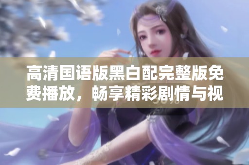 高清国语版黑白配完整版免费播放，畅享精彩剧情与视听盛宴