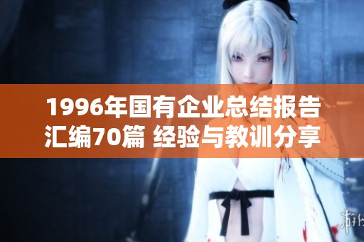 1996年国有企业总结报告汇编70篇 经验与教训分享