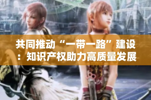 共同推动“一带一路”建设：知识产权助力高质量发展新模式