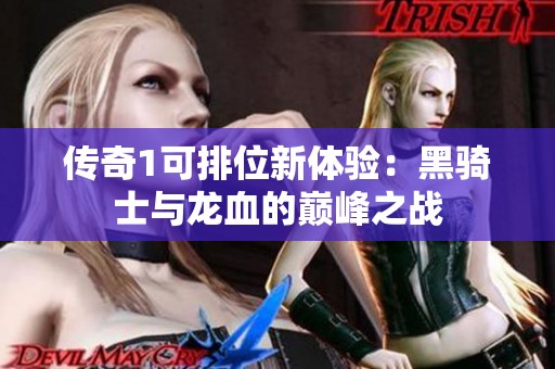 传奇1可排位新体验：黑骑士与龙血的巅峰之战