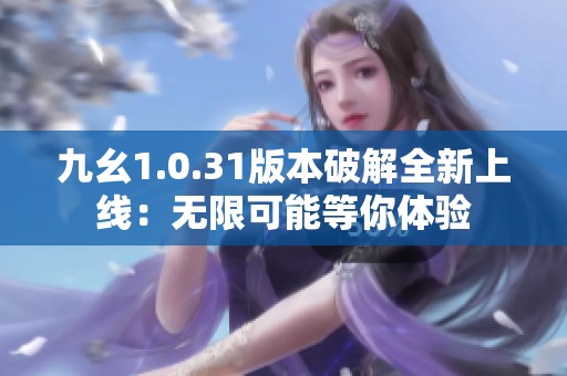 九幺1.0.31版本破解全新上线：无限可能等你体验