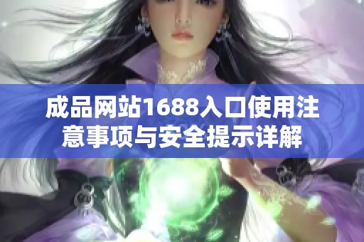 成品网站1688入口使用注意事项与安全提示详解