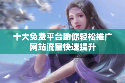 十大免费平台助你轻松推广网站流量快速提升