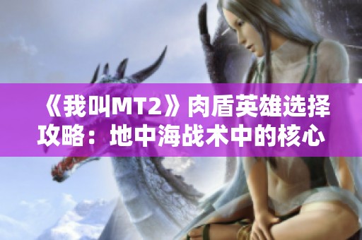 《我叫MT2》肉盾英雄选择攻略：地中海战术中的核心角色分析