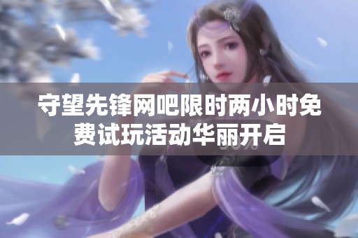 守望先锋网吧限时两小时免费试玩活动华丽开启