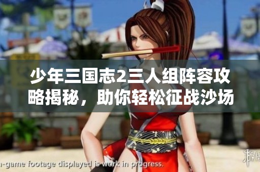 少年三国志2三人组阵容攻略揭秘，助你轻松征战沙场获取胜利