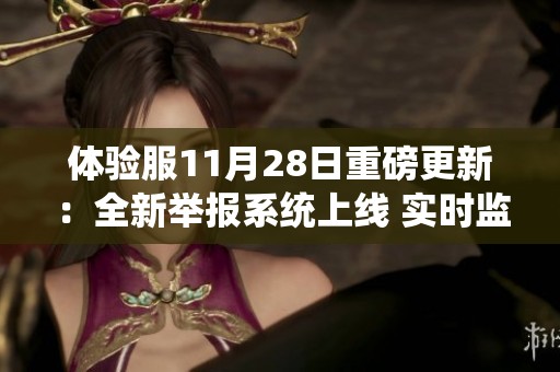 体验服11月28日重磅更新：全新举报系统上线 实时监测及处罚机制显著提升赔偿措施