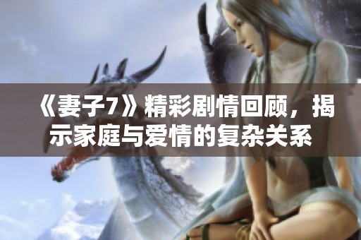 《妻子7》精彩剧情回顾，揭示家庭与爱情的复杂关系