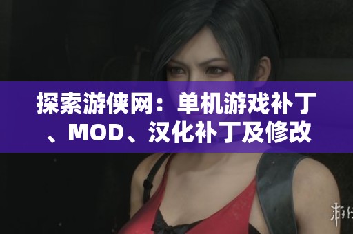 探索游侠网：单机游戏补丁、MOD、汉化补丁及修改器的全方位攻略与分享