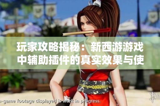 玩家攻略揭秘：新西游游戏中辅助插件的真实效果与使用技巧分享