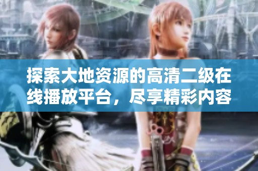 探索大地资源的高清二级在线播放平台，尽享精彩内容