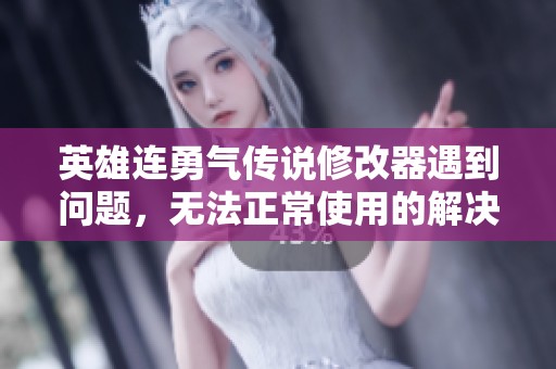 英雄连勇气传说修改器遇到问题，无法正常使用的解决方案与建议分享
