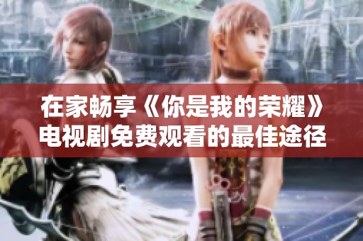 在家畅享《你是我的荣耀》电视剧免费观看的最佳途径