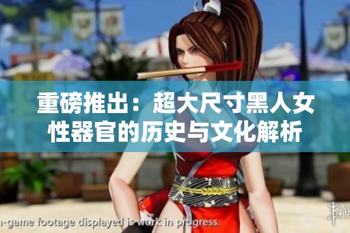 重磅推出：超大尺寸黑人女性器官的历史与文化解析