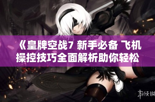 《皇牌空战7 新手必备 飞机操控技巧全面解析助你轻松上手》