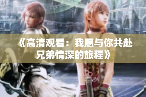 《高清观看：我愿与你共赴兄弟情深的旅程》