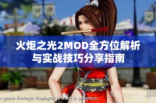 火炬之光2MOD全方位解析与实战技巧分享指南