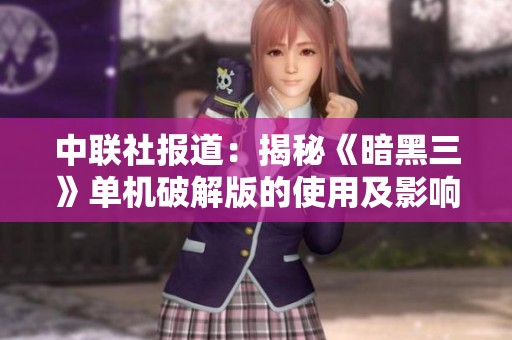 中联社报道：揭秘《暗黑三》单机破解版的使用及影响