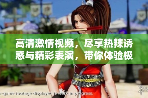 高清激情视频，尽享热辣诱惑与精彩表演，带你体验极致快感与视觉盛宴