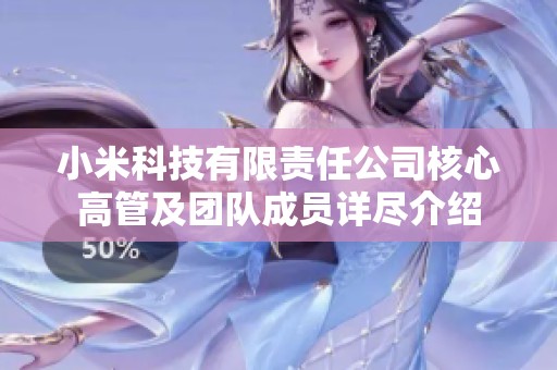 小米科技有限责任公司核心高管及团队成员详尽介绍