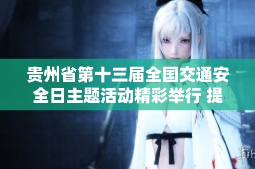 贵州省第十三届全国交通安全日主题活动精彩举行 提升公众交通安全意识