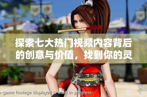 探索七大热门视频内容背后的创意与价值，找到你的灵感与乐趣