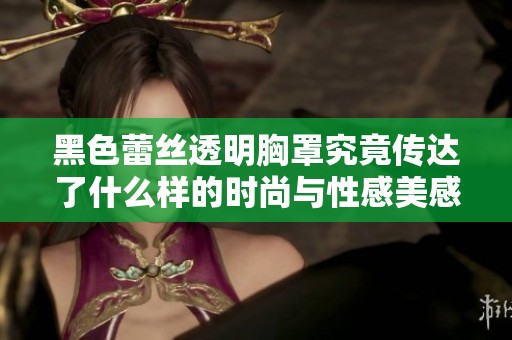 黑色蕾丝透明胸罩究竟传达了什么样的时尚与性感美感