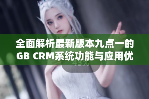 全面解析最新版本九点一的GB CRM系统功能与应用优势