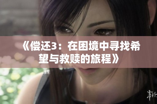 《偿还3：在困境中寻找希望与救赎的旅程》