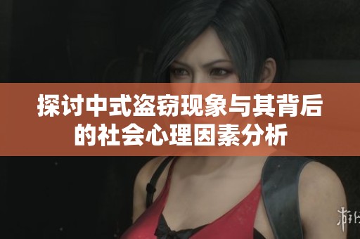探讨中式盗窃现象与其背后的社会心理因素分析