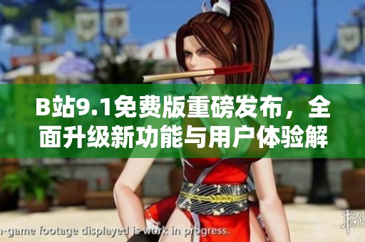 B站9.1免费版重磅发布，全面升级新功能与用户体验解析