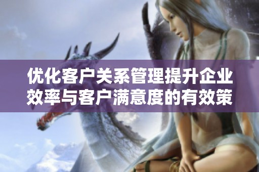 优化客户关系管理提升企业效率与客户满意度的有效策略