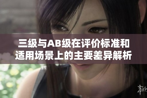 三级与AB级在评价标准和适用场景上的主要差异解析