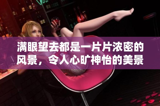 满眼望去都是一片片浓密的风景，令人心旷神怡的美景尽收眼底