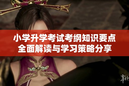 小学升学考试考纲知识要点全面解读与学习策略分享