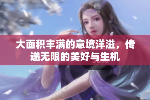 大面积丰满的意境洋溢，传递无限的美好与生机