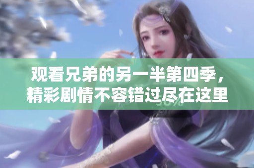 观看兄弟的另一半第四季，精彩剧情不容错过尽在这里